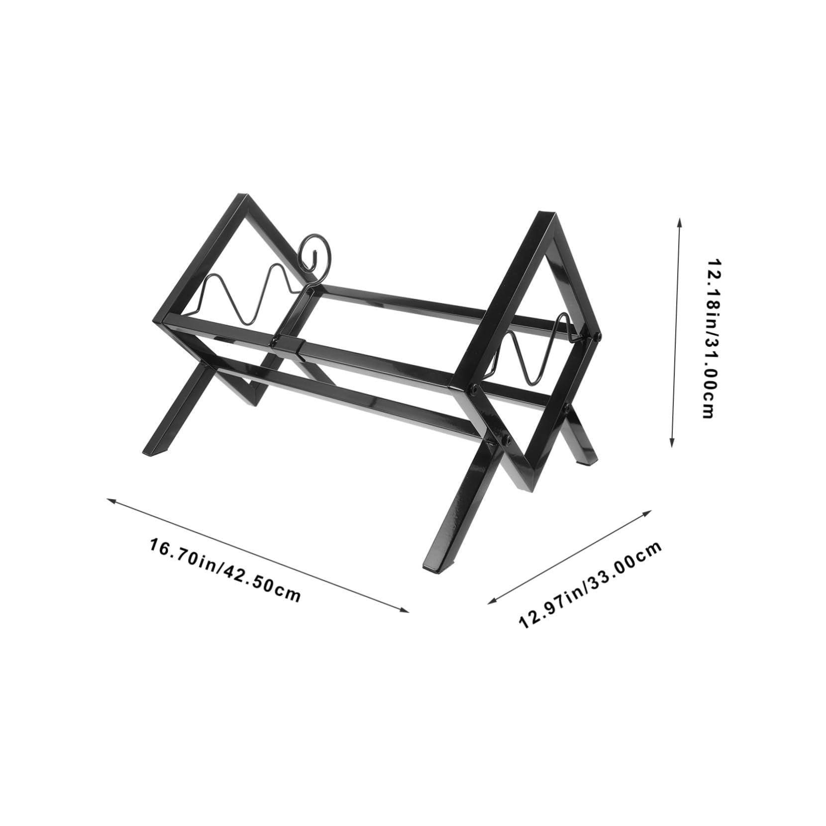 Supporto per Dischi in Vinile in Metallo Nero da Tavolo | Capacità Ampia, per Libri e Forniture da Ufficio, Uso Domestico o Negozio