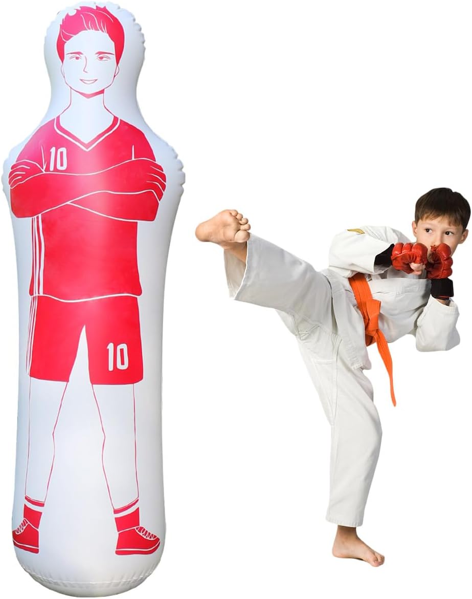 ZHUYNXIR Inflatable Soccer Dummy, Soccer Training Equipment, Inflatable Dummy Goalkeepr Air Mannequin Free Kick Wall Goalkeeper Defender Training for Children Adults