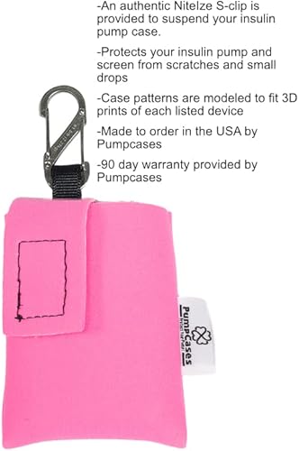 Miniatura 9 de Soporte para bomba de insulina con clip, bolsa de neopreno para bomba de diabetes + clip de acero inoxidable Nite IZE S-Clip - Funda aislada para