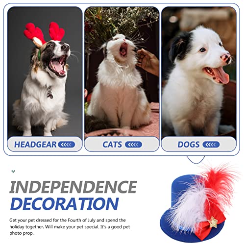 Disfraz gorro sombrero azul para perro y gato miniatura 7