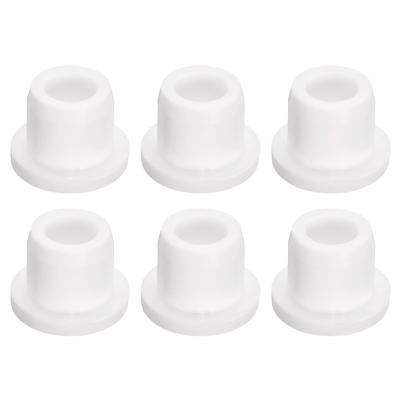uxcell 6Pcs White Plug Holes, Waterproof Rubber Button Plug for 12mm / 0.47" Hole