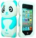iPod Touch 4 Case, Bastex 3D Silicone Sky Blue & White Panda Bear Case for Apple iPod Touch 4 ...