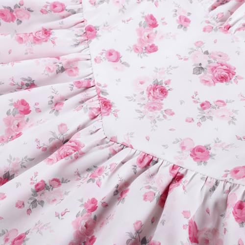Image of Scarlet Darkness Floral Mini Corset Dress for Women Teen 2026 Summer Spring Flowy A-Line Sundress with Pockets