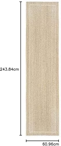 Miniatura 6 de SAFAVIEH Palm Beach Collection - Alfombra de pasillo de 2 x 8 pies, diseño de arena del desierto, sisal y yute, ideal para zonas de alto tráfico en