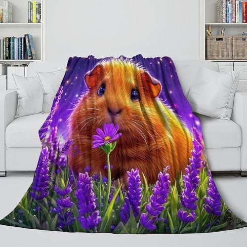 Plaid cochon d'guinée microfibre chaude grande couverture de lit - 5