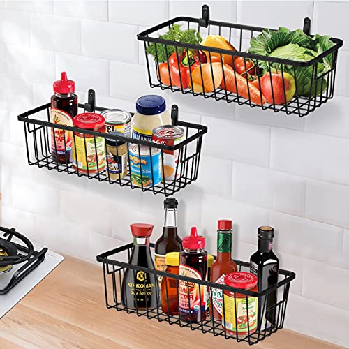 Cesta de pared colgante para ganar espacio en cocinas pequeñas y despensas 7