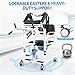 Patient Lift Transfer Chair, 5 in 1 Sit to Stand Lift Chair with 180°Split Seat, Height Adjustable Patient Transfer Chair, Standing Transfer Chair with 4 Casters for Home Seniors Elderly Handicapped