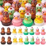 GGSTDDUP 32 Pack Cupcakes Ducks Toy Figures...