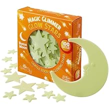 Green Sky Deluxe Glow Stars; Glow in The Dark Stars for Room Decor, Include Bonus Moon 100 Count