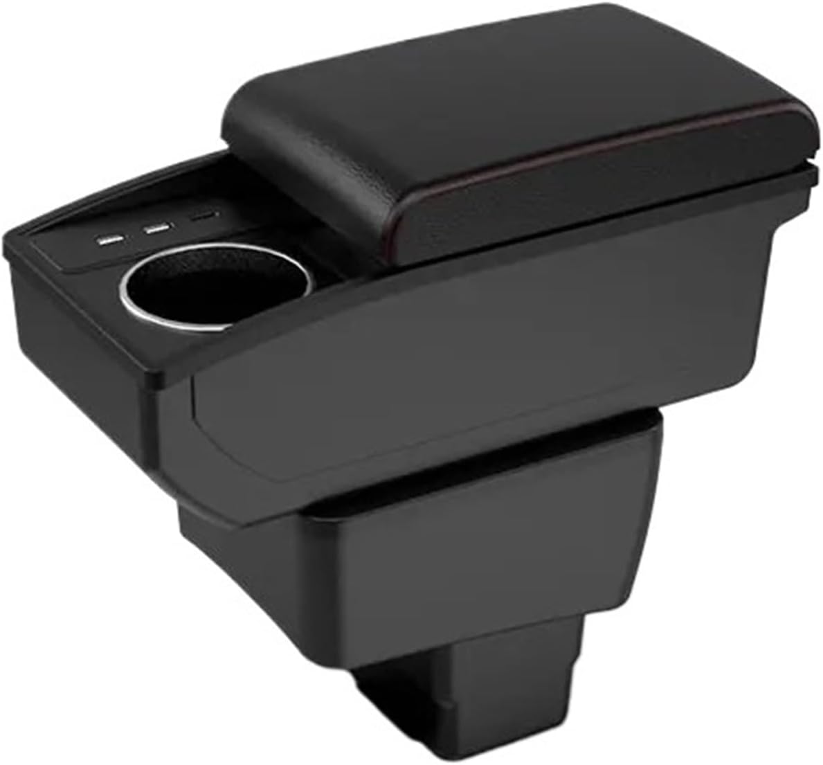 Centre Console Cover For Mazda 2 For Skyactiv Version For Cx3 For CX-3 Car Armrest Box Retrofit Storage Cup Holder Accessories(A3 White line no USB)