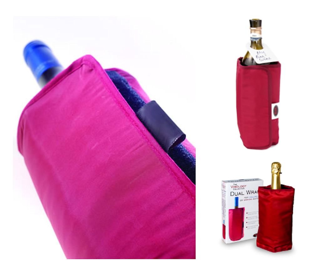 Bar Originale Dual Wrap Burgundy. Botrtle Jacket for Warming or Chilling Wine