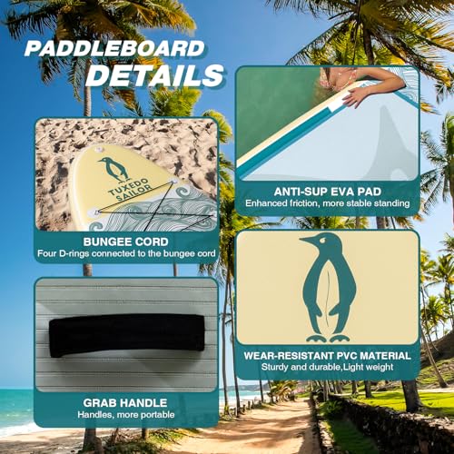Planche de Stand Up Paddle Gonflable Rigide avec Accessoires - 3