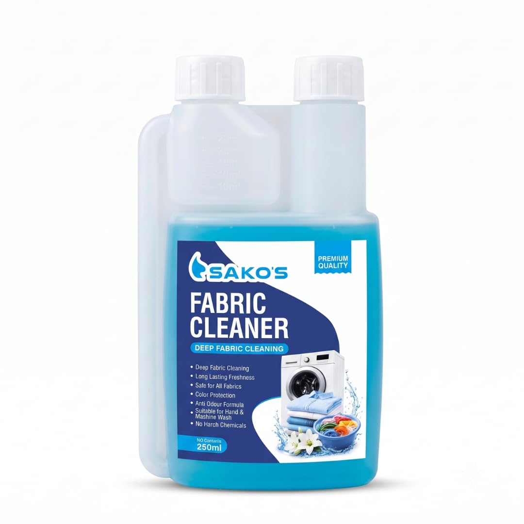 Fabric Cleaner Liquid 250 ml with Built-in Measuring Cap | Deep Fabric Cleaning | Removes Dirt, Stains & Odor | Safe for Hand & Machine Wash | Suitable for All Fabrics (250 ml)-image-38