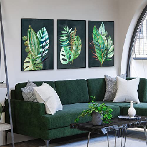 Feuille verte mur art peinture impressions sur toile de qualité