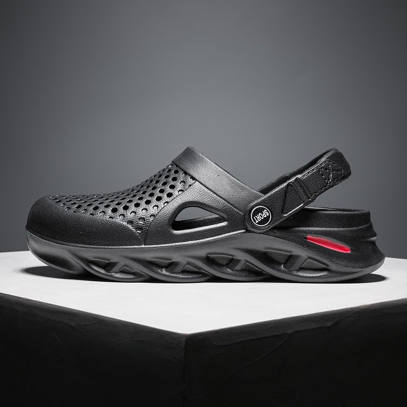 Image of SECHRITE Clogs for Men Slip on Rubber Clogs Summer Water Shoes Gardening Shoes