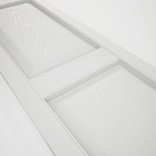 Miniatura 7 de Ekena Millwork Vinilo estándar, dos paneles iguales con persianas de panel elevado, LP2S12X06700WH 166 - Azul medianoche