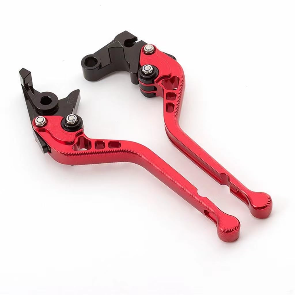 Zhannuobhd Red 177Mm Brake Clutch Lever For Royal For Enfield 650 For Interceptor For Continental For Int650 For Gt650 8 Color Adjustable Motorcycle Brake Clutch Levers(Red 177Mm)