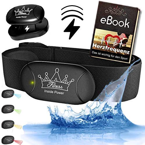 bestbeans© Heartbeat 3 AKKU Inside Power Bluetooth & ANT+ eBook Brustgurt Herzfrequenzmesser (Mit Armband Handgelenk)