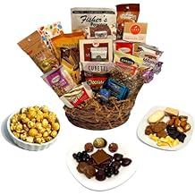 Premium 19 piece chocolate gift basket of gourmet chocolates, cookies, and crunches! Perfect for businesses, clients, employees, birthdays, thank you and more!