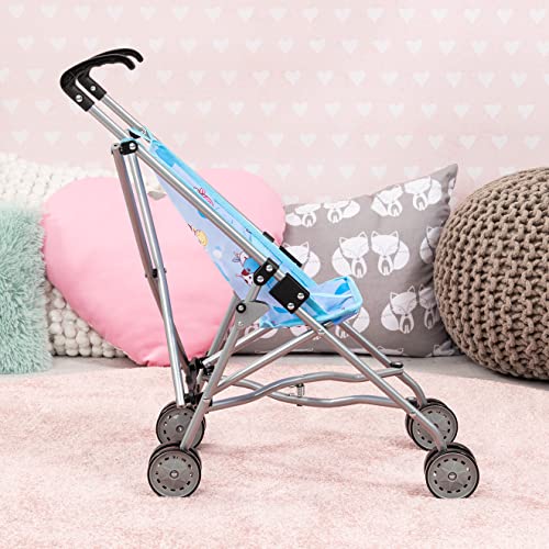 Sillita de paseo muñecas Bayer Design 30134AA plegable con cinturón ruedas dobles 5