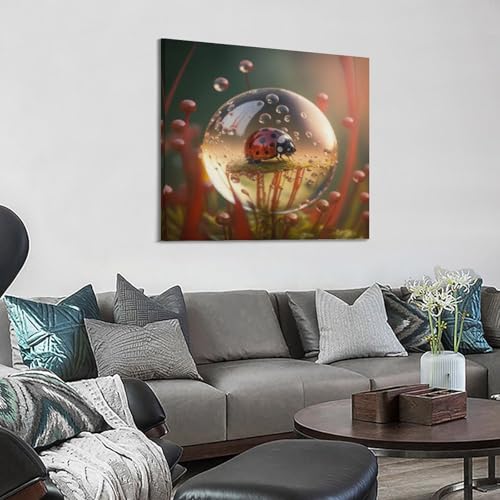 Poster coccinelle déco murale pour sublimer un petit espace vide