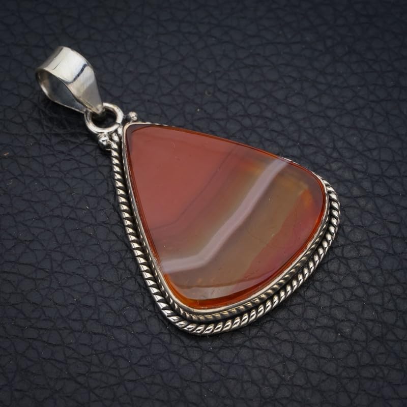 Pendentif Agate du Botswana StarGems : l'éclat de l'Argent 925 durable