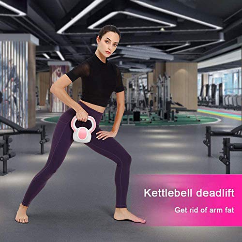 Jldn Neoprene Kettlebell, Fitness Kettlebells Portable Non-Slip Kettle Bell Weightlifting, Bodybuilding Strength Training Workout Equipment For Home Or Gym Use,Pink_2Kg #TOP4