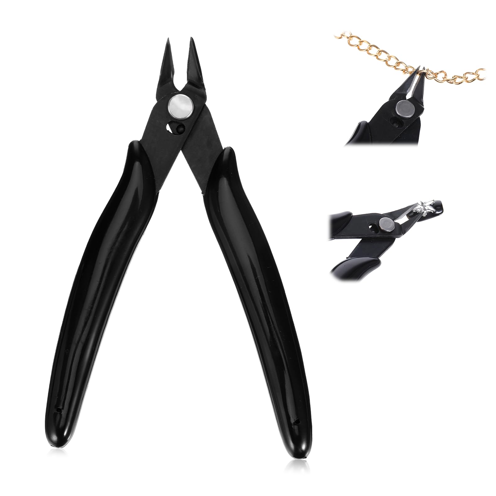 Rhinestone Remover Black 5 Metal Nail Art Scissors Rhinestone Remover Nipper Nail Art Decorations Removers DIY Tool Accessory