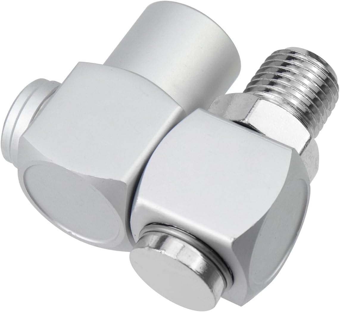Condition photo showing New/Like New for 4 pieces 1/4" npt 360 degree swivel air hose connector air tool rotary accessories 1/4 inch industrial rotary air fitting(sliver) silver
