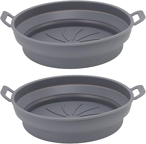 Miniatura 6 de AYNEFY Olla de silicona para freidora, antiadherente, resistente a altas temperaturas, apta para lavavajillas, 2 unidades, línea de cesta de