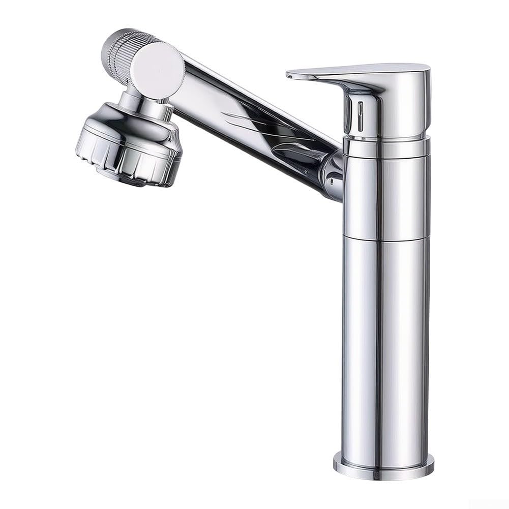 para grifo Lavabo Bajo Brazo Ajustable Para Espacios Compactos(silvery)