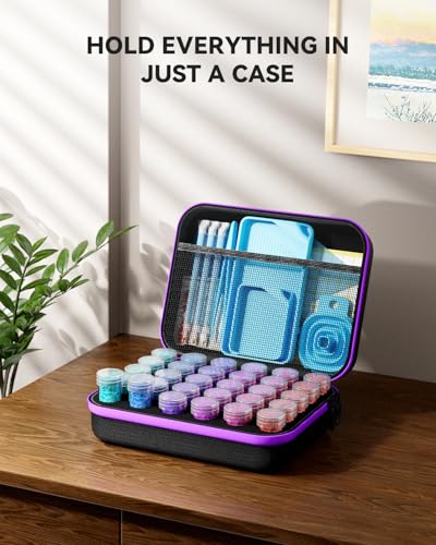 Image of ARTDOT 30 Slots Storage Container for Diamond Art Kits for Adults, Portable Bead Storage Boxes for Diamond Painting Accessories and Tools