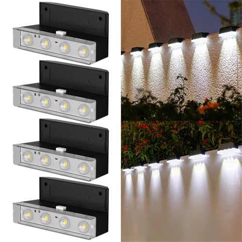 Luces LED solares de pared con encendido automático y resistencia climática exterior