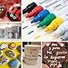 TFIVE Paint Pens Paint Markers on Almost Anything Never Fade Quick Dry and Permanent, Oil-Based Waterproof Marker Pen Set for Rocks Painting, Wood, Fabric, Plastic, Canvas, Glass, Mugs, DIY Craft