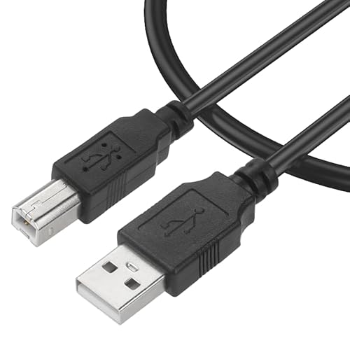 YOTETION LONG USB2.0 Printer B Cable 30FT, USB-A Male to USB-B 2.0 Male Upstream Cord Compatible with Docking Station, External Hard Drivers, Scanner, Printer with Hp, Canon, Brother and More