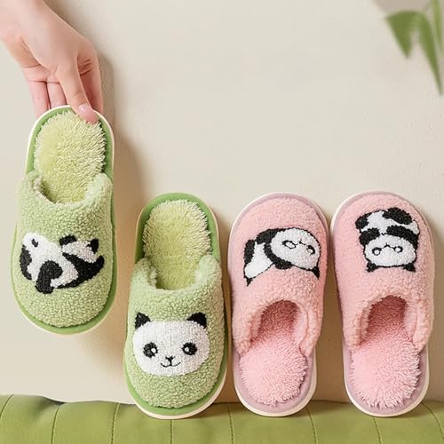 Toddler Boys Girls Animal Panda Slippers Kids Indoor House Slippers for Winter Warmth Cartoon Soft Plush Shoes4