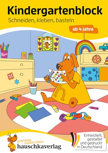 Kindergartenblock Ab 4 Jahre - Schneiden, Kleben, Basteln: Bunter Rätselblock - Sinnvolle Beschäftigung Die Spaß Macht: 629