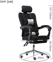 Vista 4 de Ergonomic Mesh Office Chair, High Back Computer Chair Desk Chair Home Mesh Task Chair with Thick Cushion, Padded Adjustable Headrest and Armrests