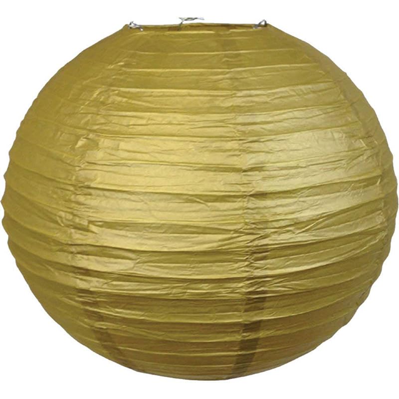 Farolillos de Papel,Linternas de Papel 30 PCS 6 "-14" Papel de oro blanco Lampión de papel Linterna Lantern Lanterna Indoor Evento de fiesta al aire libre Colgando DIY Decoración