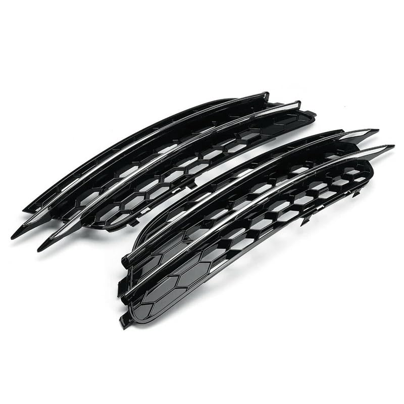 Grille antibrouillard Audi A6 C7 2012-2015 en nid d'abeille avec finition chrome chic