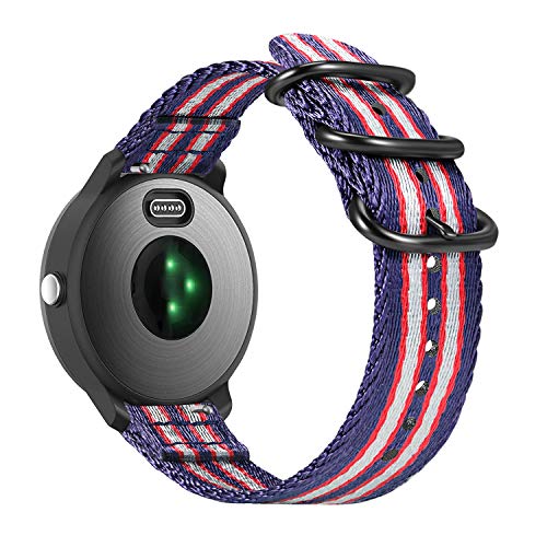Fintie Band Compatible with Garmin Vivoactive 3, 20mm Soft Nylon Replacement Strap B