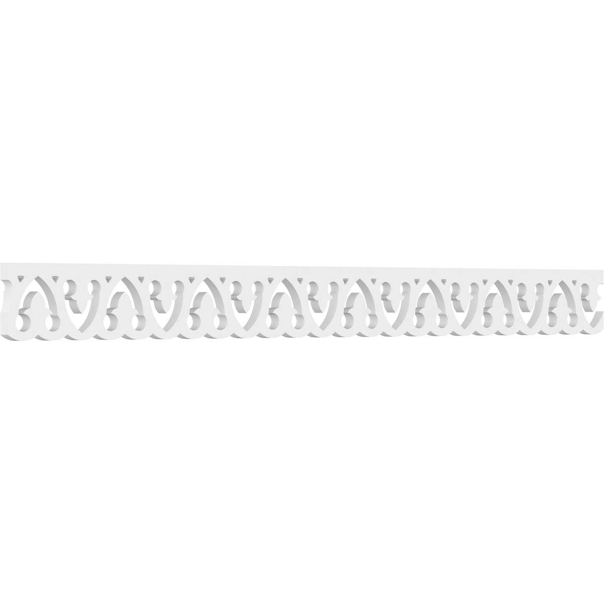 Ekena Millwork RUNP04X0625X48MET Metamora Architectural Grade PVC Running Trim, 4"H, White