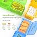 AUVON Weekly Pill Organizer 2 Times a Day, Large 7 Day AM PM Pill Box Organizer, Daily Pill Case with Moisture-Proof & Design Removable Compartments to Hold Vitamins, Fish Oil, Supplements, Medication