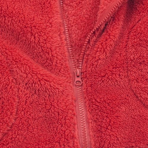 Image of JESKIDS Girls' Boys Sherpa Fleece Vest Outwear Lightweight Solid Color Cute Jacket with Pockets 2-11 Years