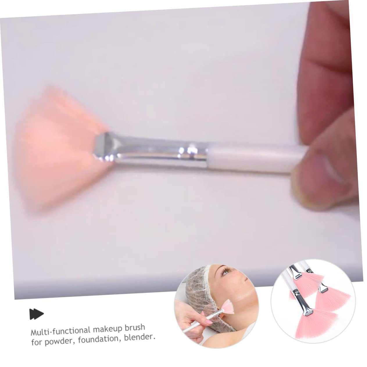 minkissy 24pezzi Pennelli Per Trucco Ventaglio Morbidi Pennelli Per Fondotinta e Applicatore Di Maschere Facciali Strumenti Di Bellezza Per Donne e Ragazze Per Makeup Professionale e