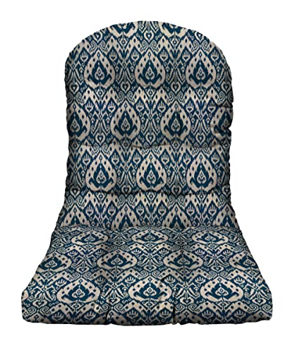 RSH DECOR: Tufted Adirondack Chair Cushion | 42.5” x 21” | All-Weather Spun Fabric | Water and Fade-Resistant | Outdoor Cushion for Patio Furniture | Ashmore Marine