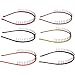 Iron Wire Teeth Comb Hairband Hair Hoop Headband Headwear Accessory for Lady Girls Women,Set of 6 Pcs ( Assorted Color)