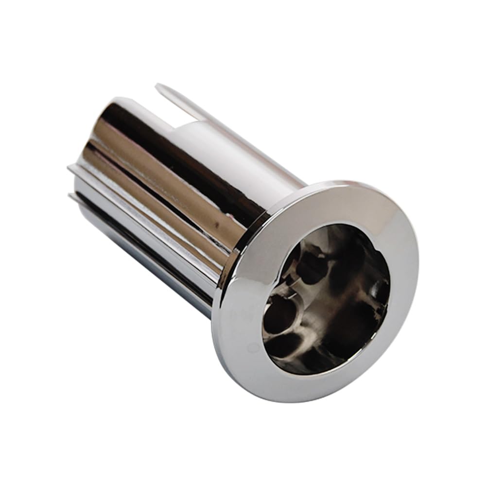 Bouton poussoir double et long WC D2D chromé multicolore AH0001700R Compatible avec chasse d'eau 822044001