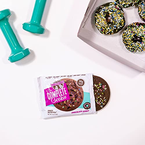 Lenny & Larry's The Complete Cookie, Chocolate Donut, 16g Plant Protein, Vegan, Non-GMO, 4 Ounce Cookie (Pack of 12) - Thumbnail 7