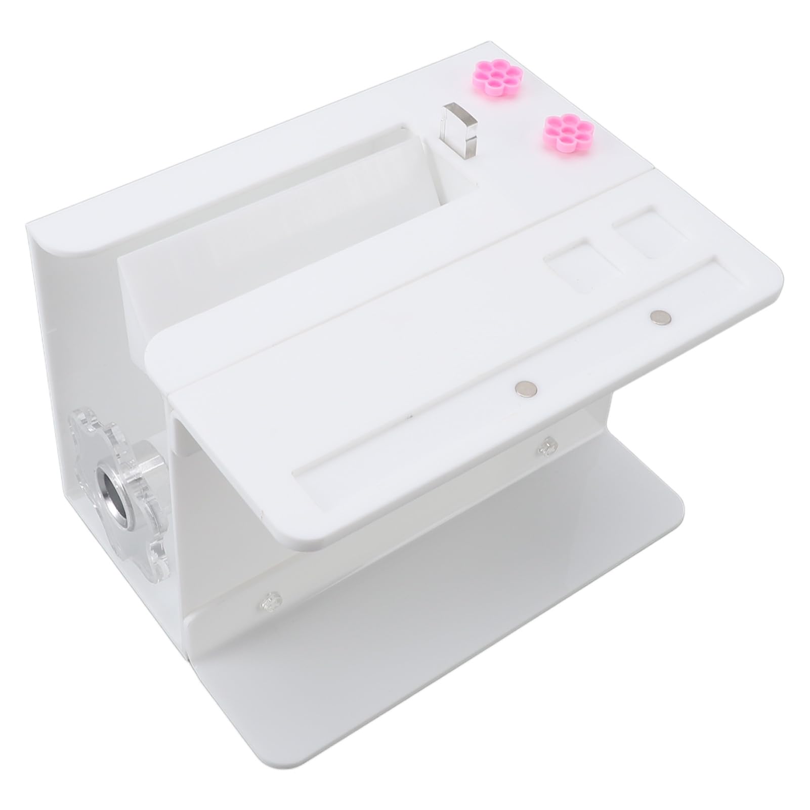 Generic Akrylowy Separator Rzęs do Kwitnienia Rzęs z płytką przedłużającą do Maszyny Pielęgnacji w Salonie Kosmetycznym (WHITE)
